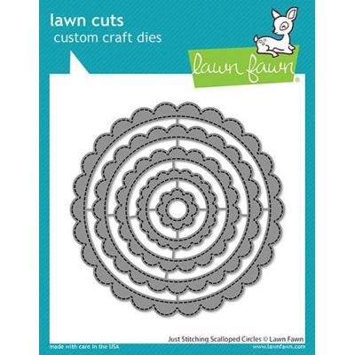 Lawn Fawn Lawn Cuts - Just Stitching Scalloped Circles